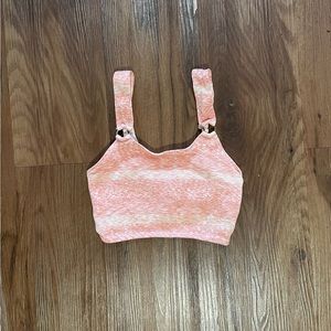 Aerie Pink Seamless Ring Longline Bralette in US size XS